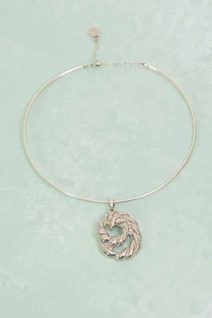 Colar Aro Pingente Trancado