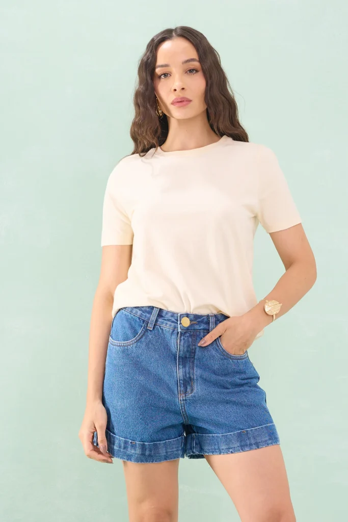 Short Jeans Barra Italiana