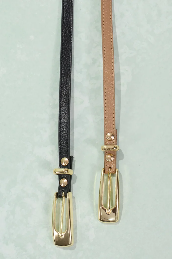 Cinto Fino Fivela Dourada