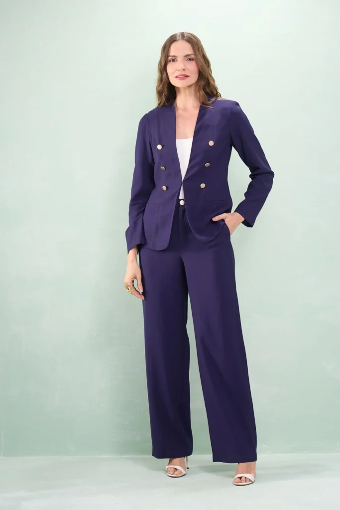 Calça Reta Bolso Faca Alfaiataria